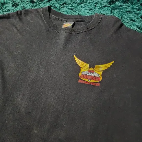 Vintage Big Johnson T-Shirt XXL Biker Tee or Tires Biker Graphic - Picture 3 of 7